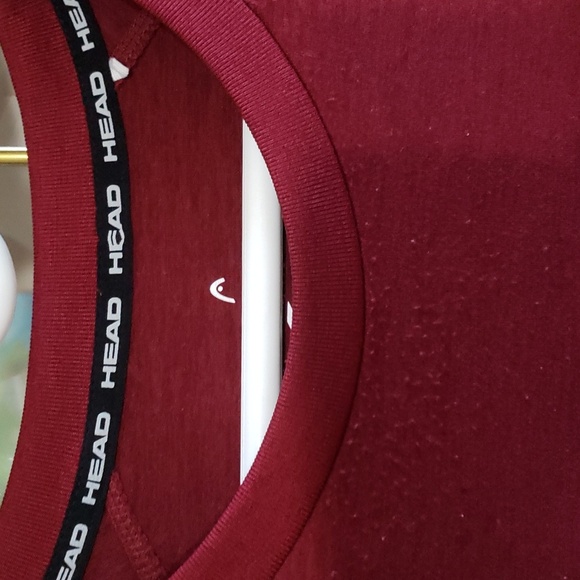 Head Men's Burgundy Short Sleeve Shirt.  Size XXL. - Picture 2 of 8